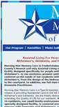 Mobile Screenshot of morningstarmemorycare.com